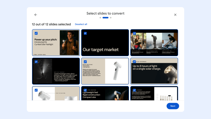 Gmail: Google lança IA para respostas inteligentes e novos recursos no I/O 2025 5 Ilustração da ferramenta Google Vids transformando apresentações em vídeos com auxílio de IA, Google Workspace, Gemini.