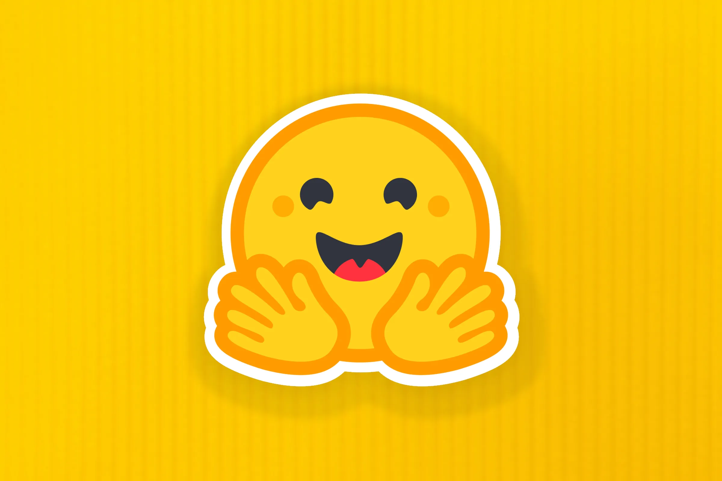 Logo da Hugging Face em destaque, simbolizando o Open Computer Agent, sua nova ferramenta de IA agêntica.