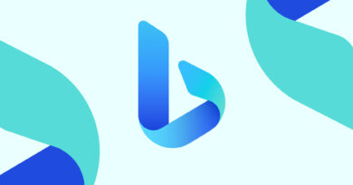 Logo do Bing em fundo pastel, destacando a transição para IA