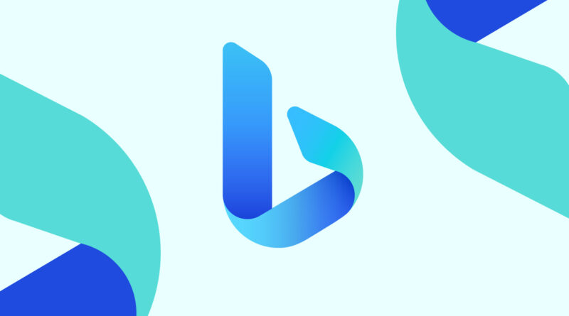 Logo do Bing em fundo pastel, destacando a transição para IA