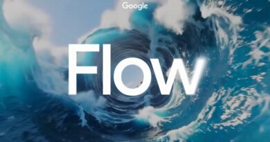 Demonstração do Flow, nova ferramenta do Google para geração de vídeo com IA, mostrada no Google I/O 2025, destacando interface intuitiva e recursos colaborativos para criadores.