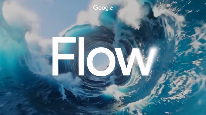Demonstração do Flow, nova ferramenta do Google para geração de vídeo com IA, mostrada no Google I/O 2025, destacando interface intuitiva e recursos colaborativos para criadores.