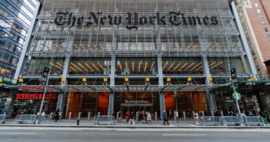 Imagem que representa a cidade de Nova York com a marca The New York Times