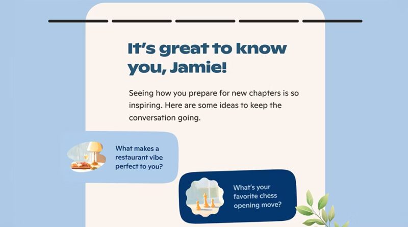 Copilot Memory: Tela exibindo informações personalizadas e imagens relacionadas à sua experiência