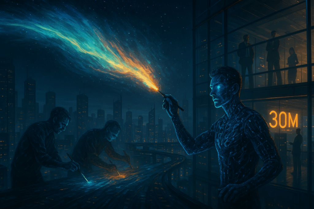 Recraft AI Garante US$ 30 Milhões Após Superar DALL-E e Midjourney em Benchmark de 2025 1 Recraft AI se destaca no mercado de geração de imagens por IA com foco em soluções para marcas. Créditos: Refract (Imagem original)