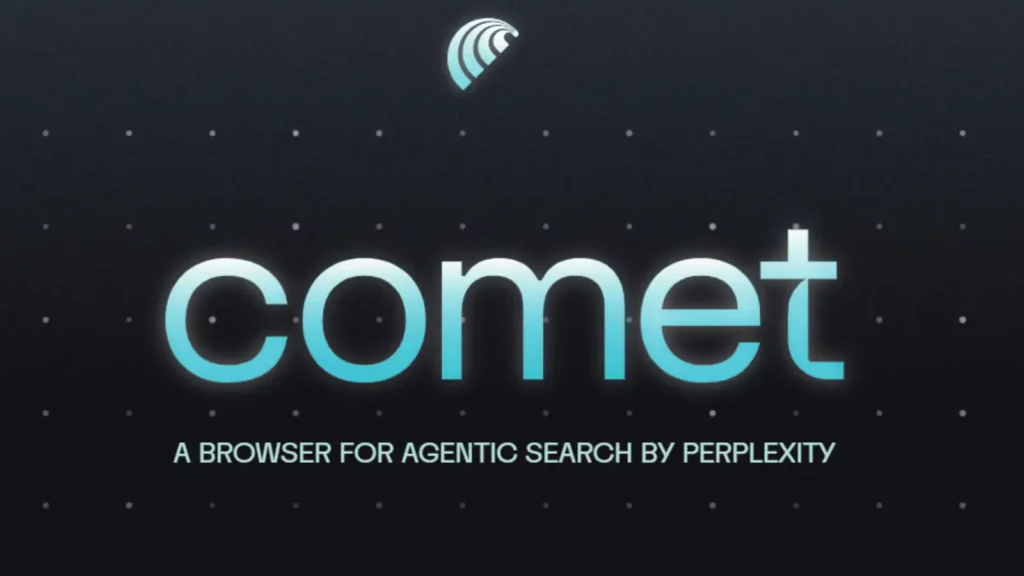 Navegador Comet da Perplexity: IA para Postar no X e Mais 1 Ilustração conceitual do navegador Comet da Perplexity operando como agente web autônomo para interagir com plataformas como X.