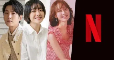 Cartaz promocional da série Pro Bono com elementos jurídicos e imagens dos protagonistas.