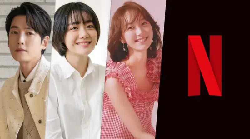 Cartaz promocional da série Pro Bono com elementos jurídicos e imagens dos protagonistas.