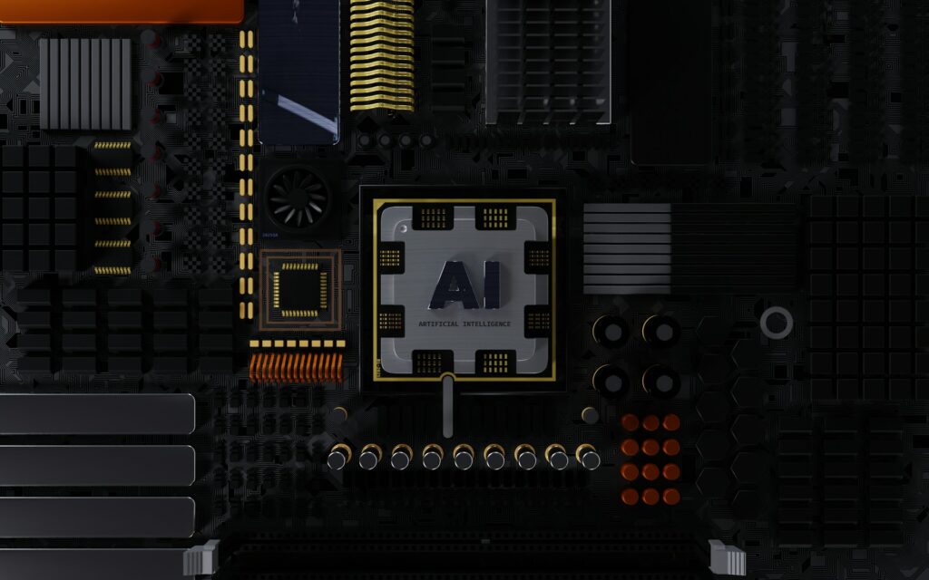 Arm reestrutura design de chips para AI com economia de energia 1 Ilustração de uma placa de circuito representando design moderno e economia de energia