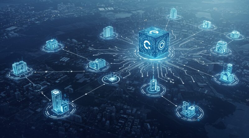 Ilustração representando o ChatGPT como um assistente digital integrado a diversas atividades com a internet