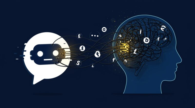 imagem de bot passando ideias a um humano