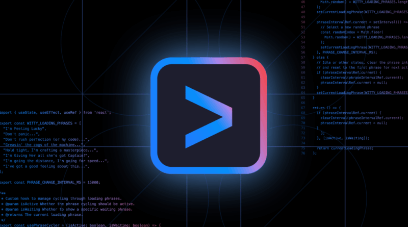 Imagem oficial do Gemini CLI, novo agente open-source de IA do Google para terminais de desenvolvedores, mostrando interface e integração com código local.