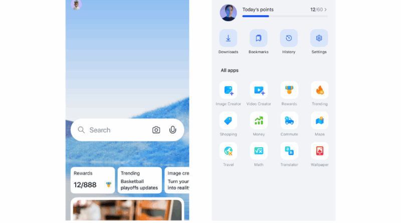 Tela do Bing Video Creator em ação com interface intuitiva e opções de criação