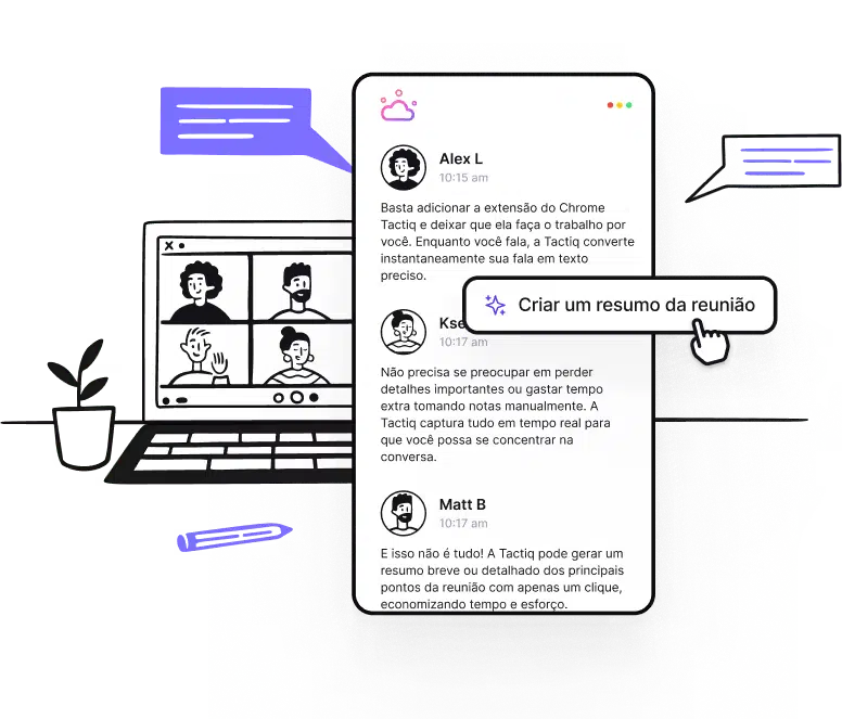 Como usar o Tactiq AI gratuitamente para transcrever reuniões online, melhorando produtividade e colaboração em equipes de dados e IA.