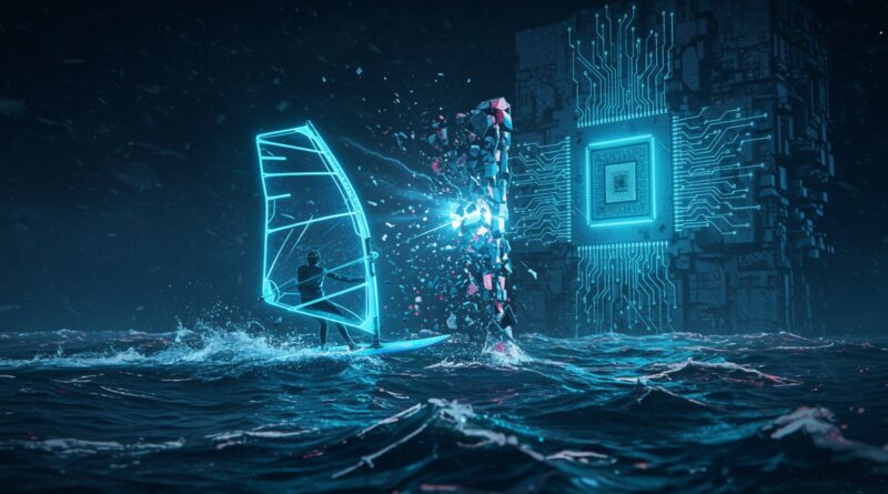 Imagem ilustrativa representando dados, gráficos e a tecnologia Claude AI da Anthropic