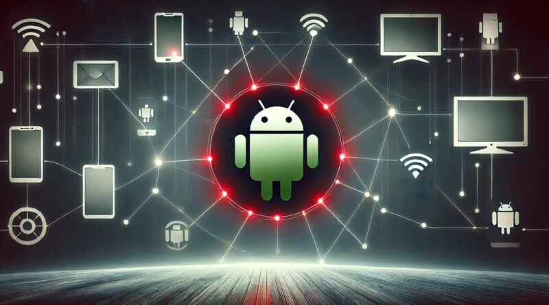 Imagem ilustrativa do malware BADBOX 2.0 infectando dispositivos Android