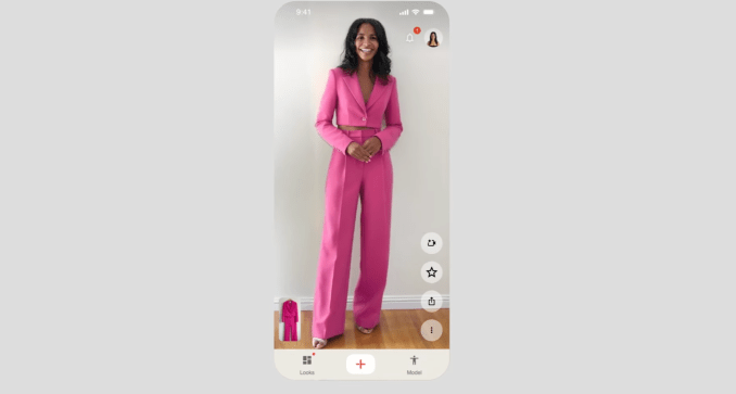 Avatar vestindo roupa simulada pelo Google Doppl