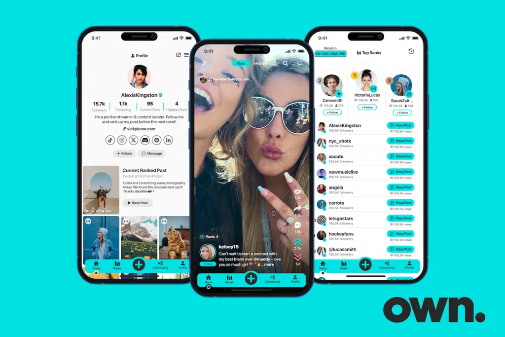 Own: app que quer tokenizar a economia dos criadores 3 Logo do Own App, plataforma social baseada em blockchain, destinada a criadores digitais que buscam monetização global sem barreiras, destacando-se como alternativa ao TikTok.