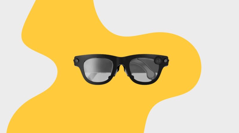 Protótipo dos óculos Meta Aria Gen 2 em destaque.