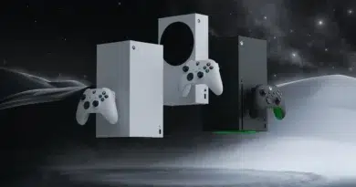 Imagem conceitual da nova geração do Xbox exibindo luz verde em fundo escuro