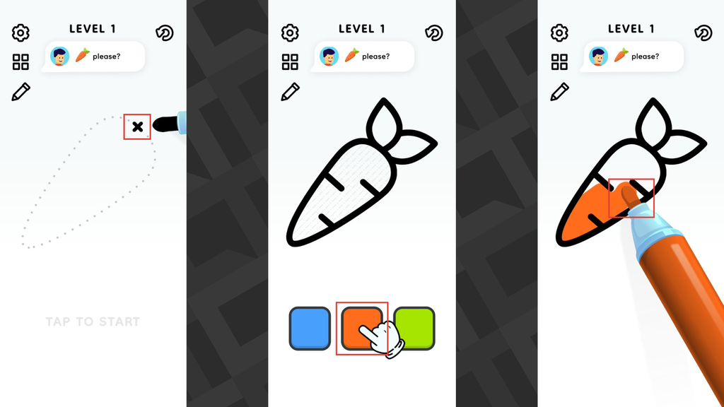 No aplicativo Color Page ASMR, você desenha e pinta objetos com sons agradáveis e relaxantes a cada toque