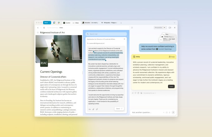 Dia navegador IA facilita buscas, organiza histórico, responde a perguntas e resume páginas