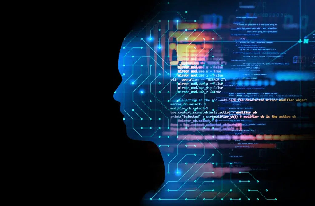 Equipe de IA desenvolvendo aplicações empresariais avançadas, representando o avanço da LangChain no setor de infraestrutura de IA e o impacto do novo investimento da IVP.