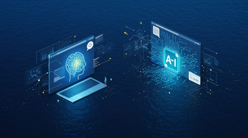 Navegadores IA: ChatGPT Agent e Comet permitem que modelos de linguagem acessem sites e ampliem a atuação da inteligência artificial na web. Imagem ilustrativa.