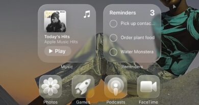 Amostra do novo design ‘Liquid Glass’ da Apple, apresentado no iOS 26