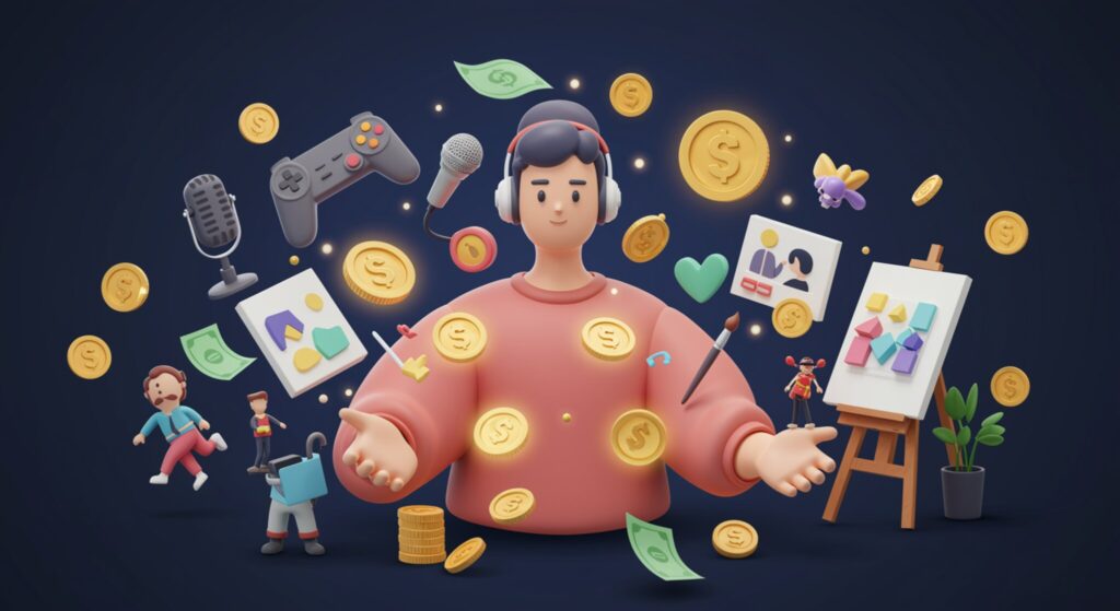 Este guia explora 7 formas de gerar renda extra com seus hobbies geek