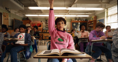 Priah Ferguson como Erica Sinclair em Stranger Things. Crédito: Andrew Cooper/Netflix © 2025