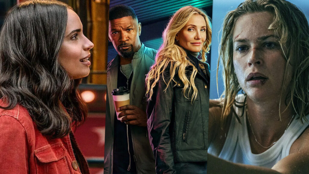 Painel dos maiores filmes da Netflix em 2025 com destaque para