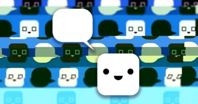 Ilustração de bots e glitch representando chatbots de IA na X