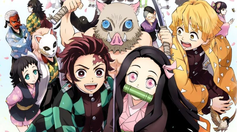 imagem de Demon Slayer. Demon Slayer Kimetsu no Yaiba recorde mundial de vendas de mangá 2025.