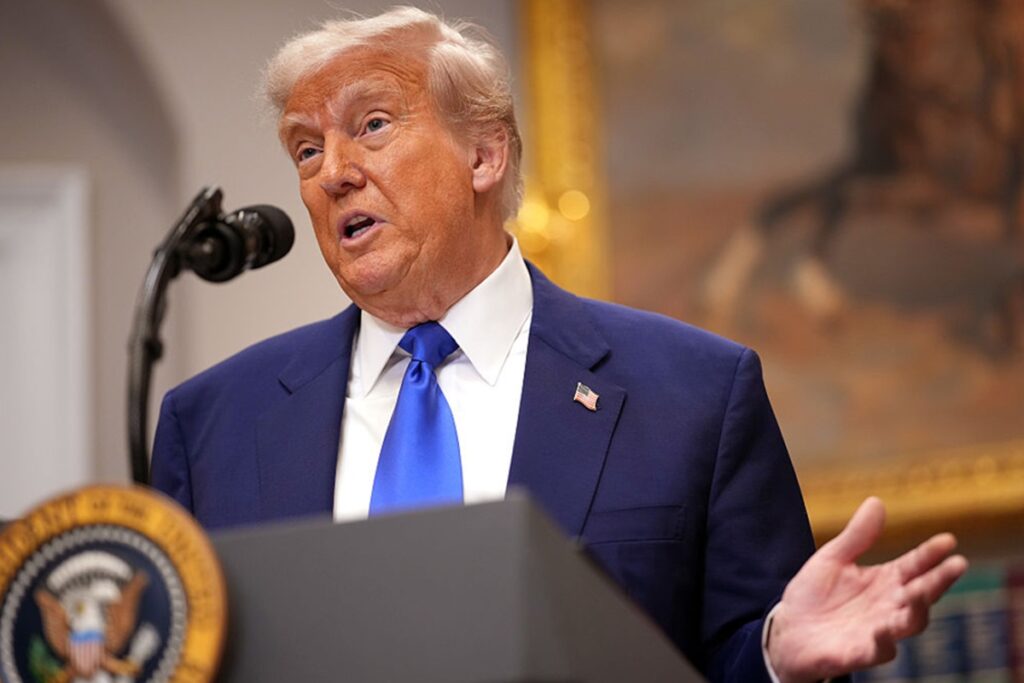 foto de Donald Trump, presidente dos Estados Unidos