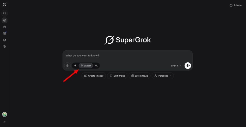 Grok terá slider de modelos: saiba o que muda com nova função 1 opções Expert, Heavy e Fast