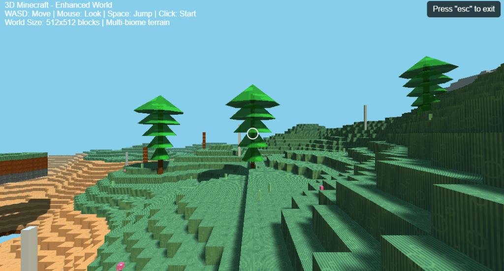 Demostração de kimi k2 JavaScript Minecraft