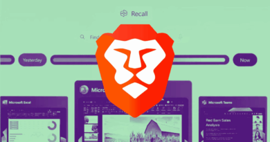 Interface de bloqueio do Brave para Recall no Windows 11