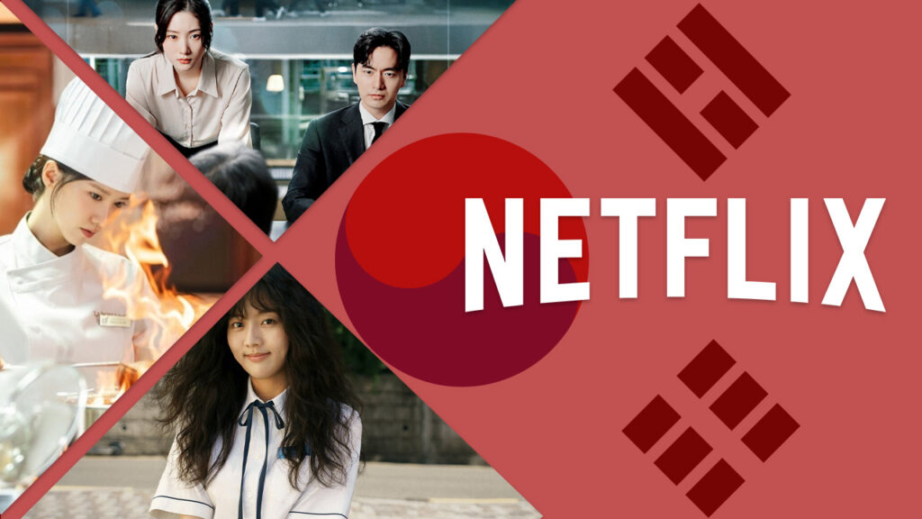 Imagem promocional dos K-dramas na Netflix em agosto de 2025