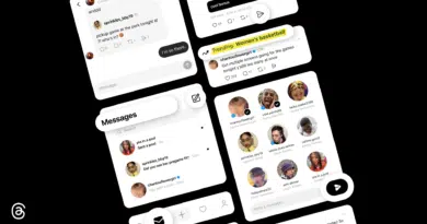 Novo recurso de mensagens diretas anunciado no Threads pela Meta, mostrando visual do app.