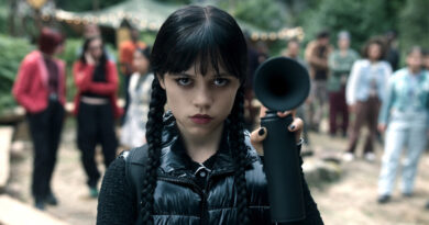 Imagem promocional oficial de Wednesday temporada 2 da Netflix, destacando visual sombrio e Jenna Ortega como Wednesday Addams.
