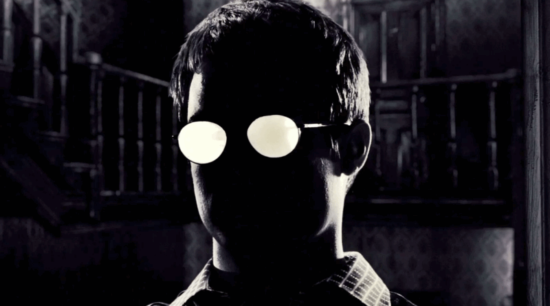 Miramax Films - Cena emblemática de Sin City representa a estética noir que marcou a transição das HQs para o cinema nos anos 1990, destacando a influência visual dos quadrinhos no cinema.