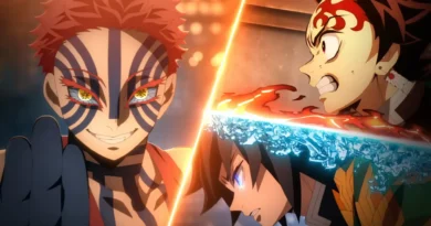 Tanjiro, Giyu e Akaza em cena inédita do trailer de Demon Slayer Infinity Castle