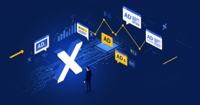 Aplicativo Grok exibido em smartphone; lançamento dos anúncios e IA; Elon Musk X Grok