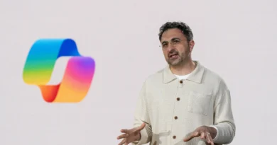 Sede da Microsoft em Redmond em destaque; debate sobre consciência de IA