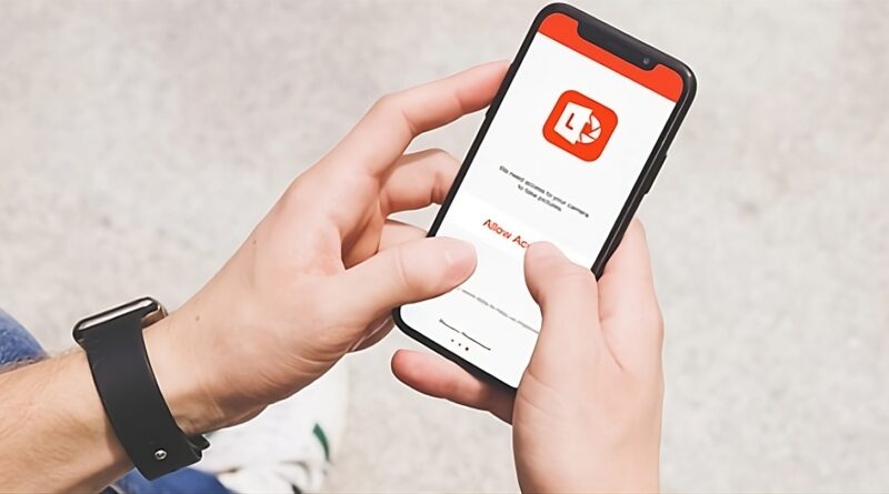 Microsoft Lens no iPhone sendo utilizado para digitalizar documento.