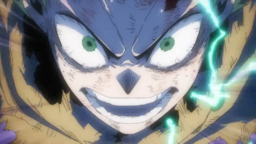 My Hero Academia revela trailer final com banda original 1 Cena do trailer da temporada final de My Hero Academia exibindo Deku em confronto decisivo, tema: trailer my hero academia final season, estreia em outubro de 2025
