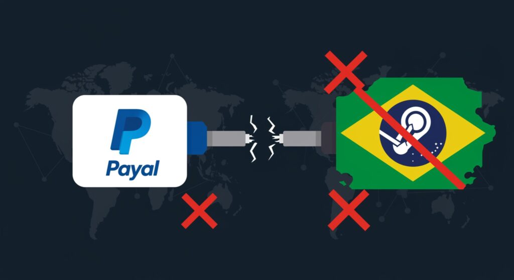 Saída do PayPal da Steam no Brasil: Interface entre PayPal e Steam ilustra a notícia sobre suspensão de pagamentos no Brasil