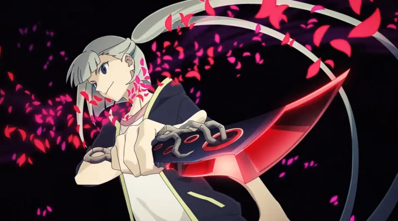 Cena do trailer de Petals of Reincarnation animação vibrante elenco principal divulgado