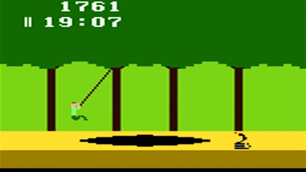 jogos que definiram o Atari 2600: Pitfall é uma aventura marcante em todos os sentidos